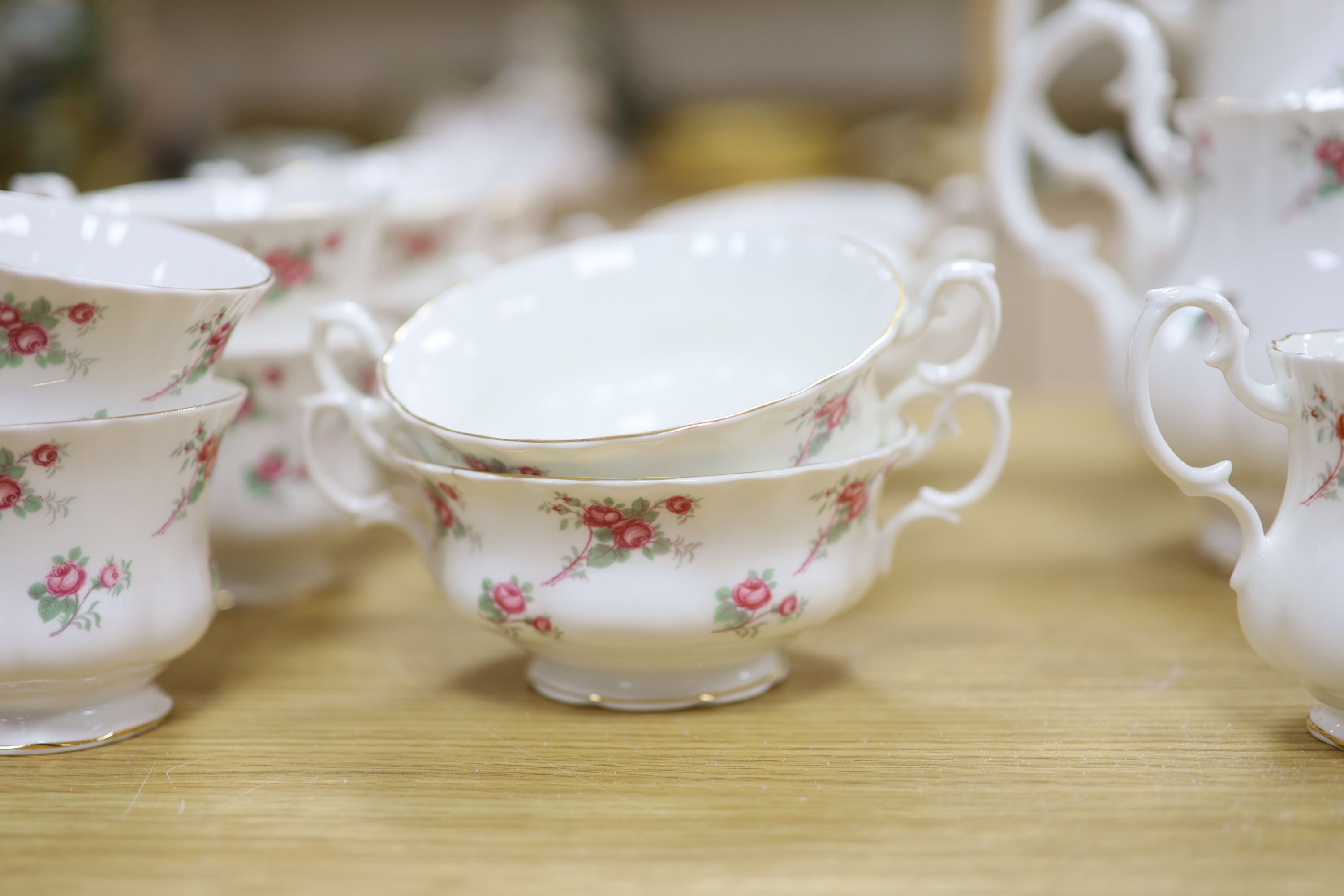 A Richmond bone china dinner and tea service, Rose Tyme pattern